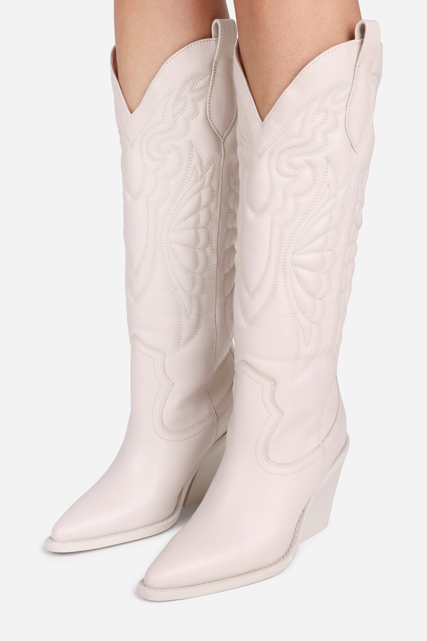 Western High Boot New-Kole | off white