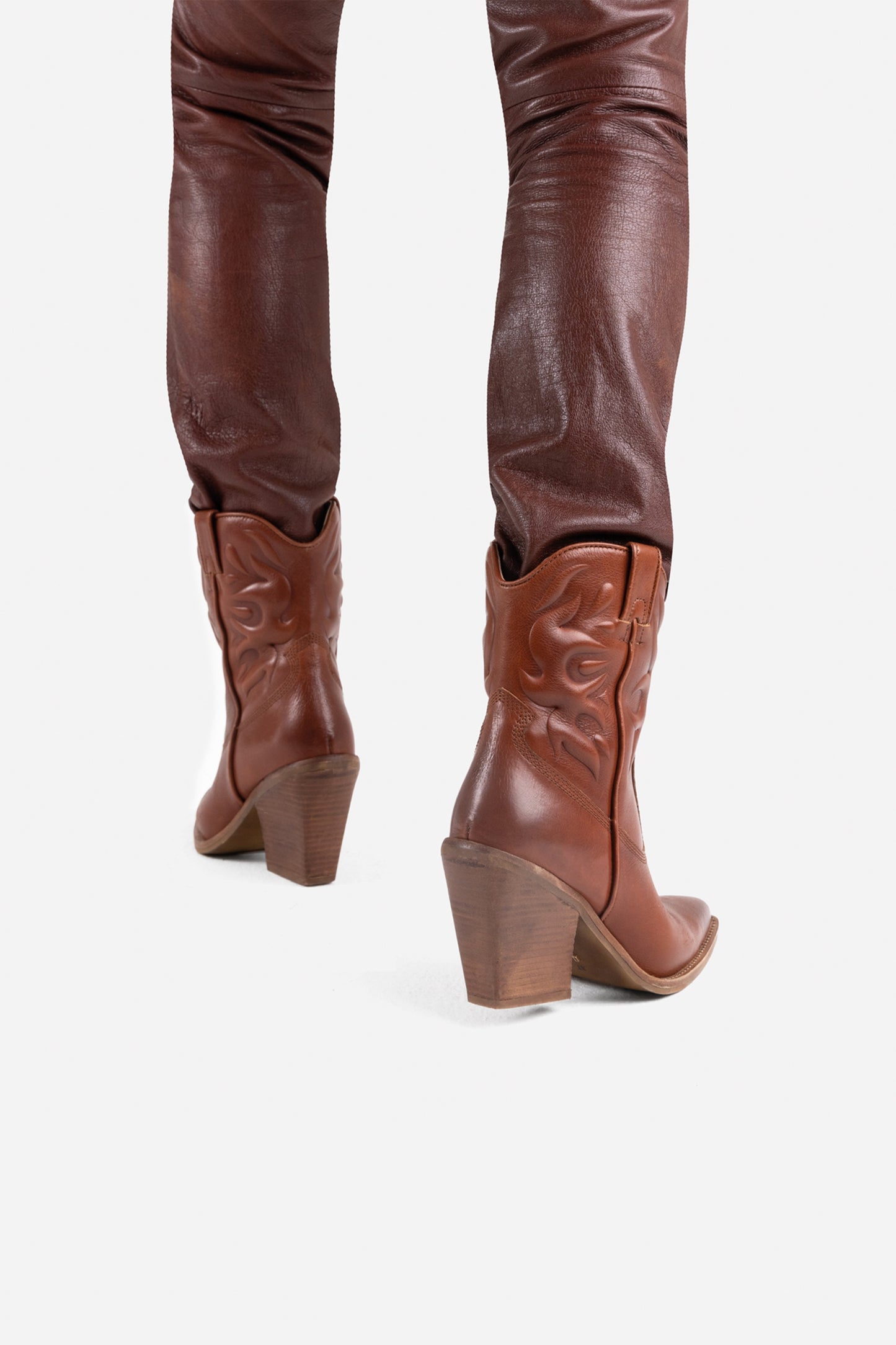 Cowboy Ankle Boot New-Kole | caramel