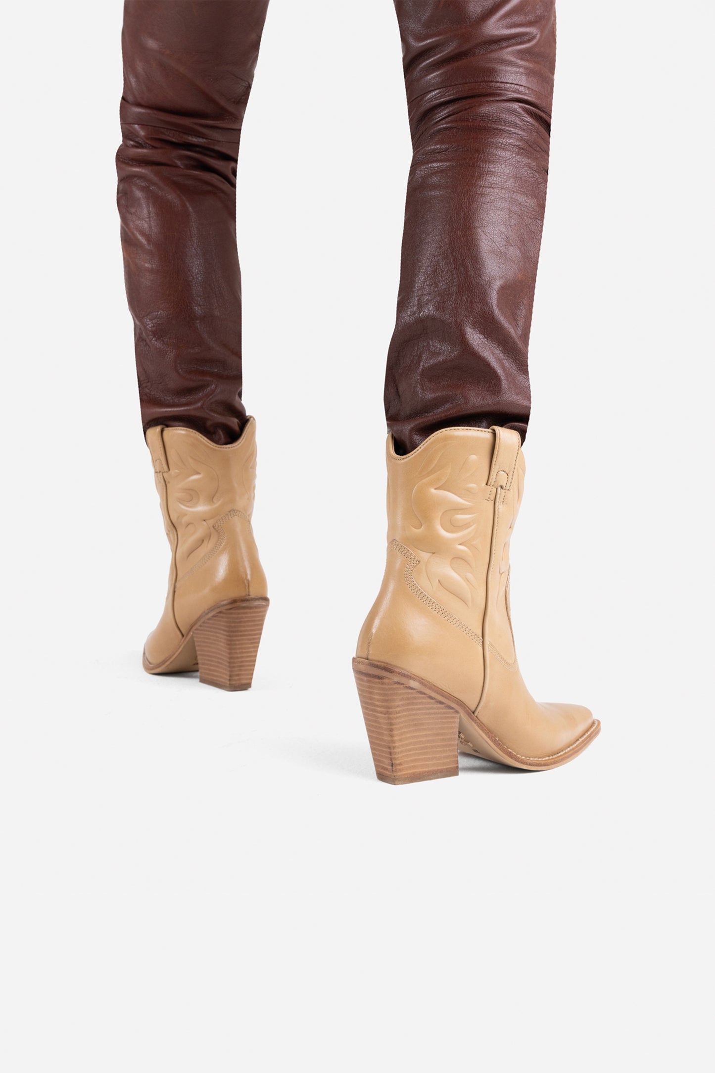 Cowboy Ankle Boot New-Kole | dark camel