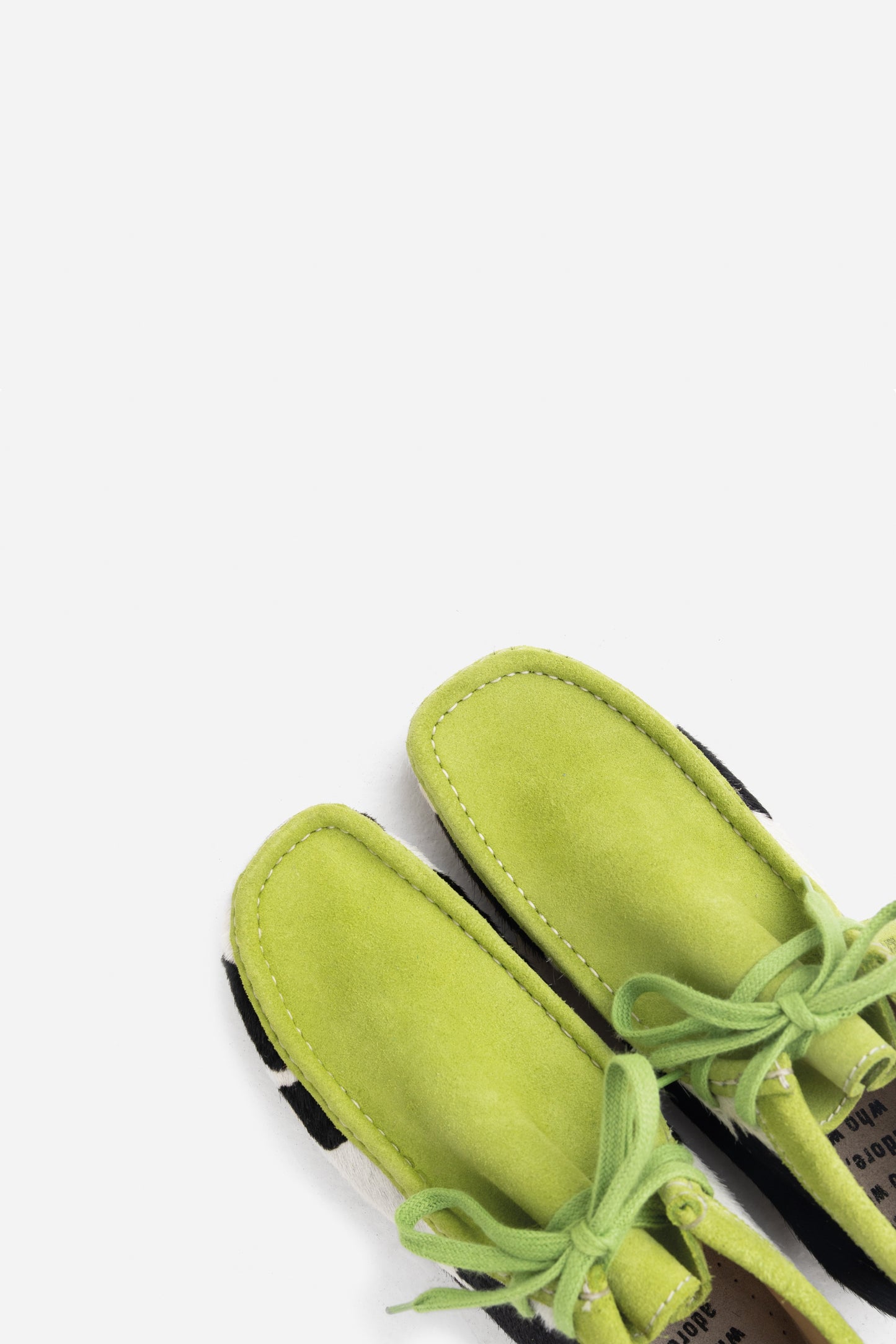 Low Shoe Wonde-ry | off white/black/lime