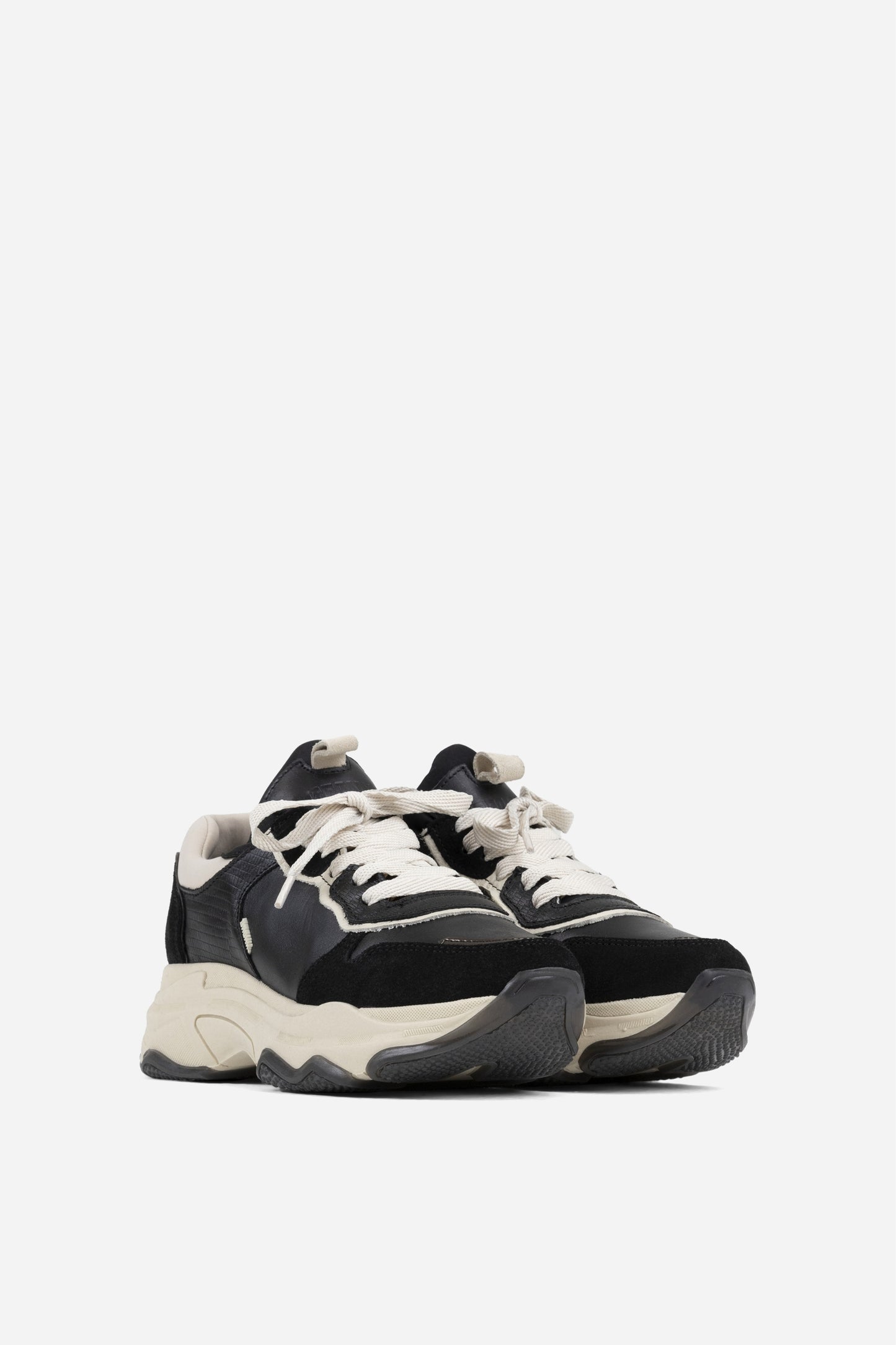 baisley | black/gunmetal/oatmilk