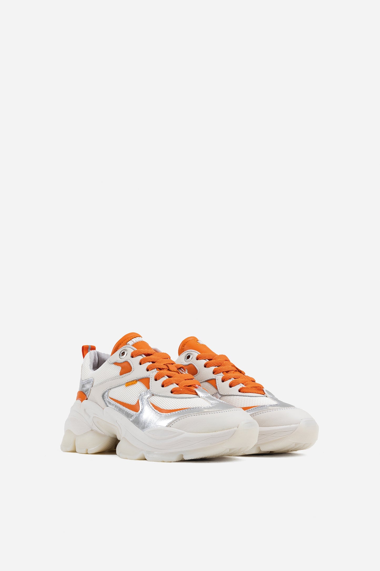 Sneaker Linn-y | off white/silver/orange