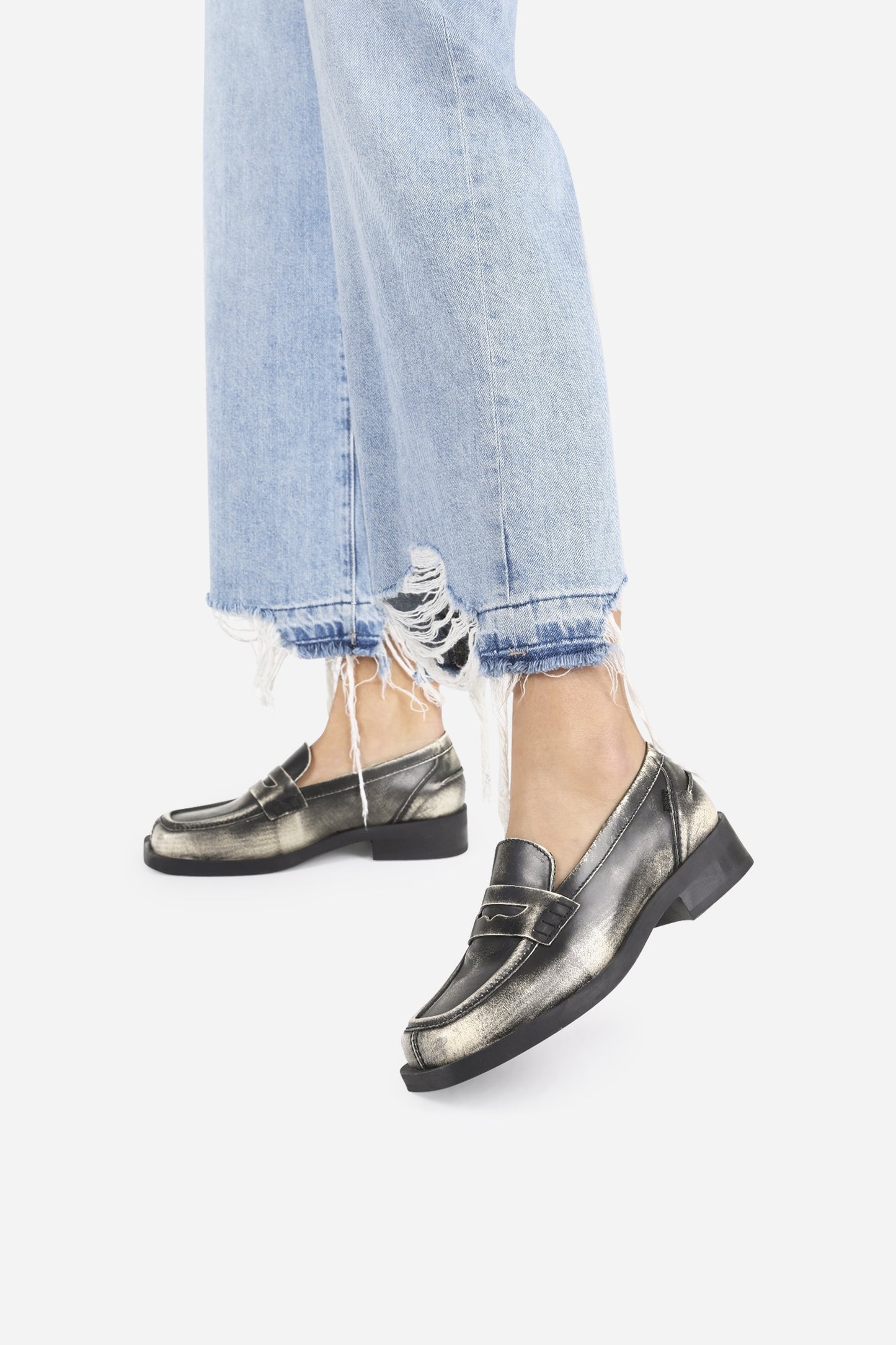 Low Shoe Loafer Al-my | black/off white