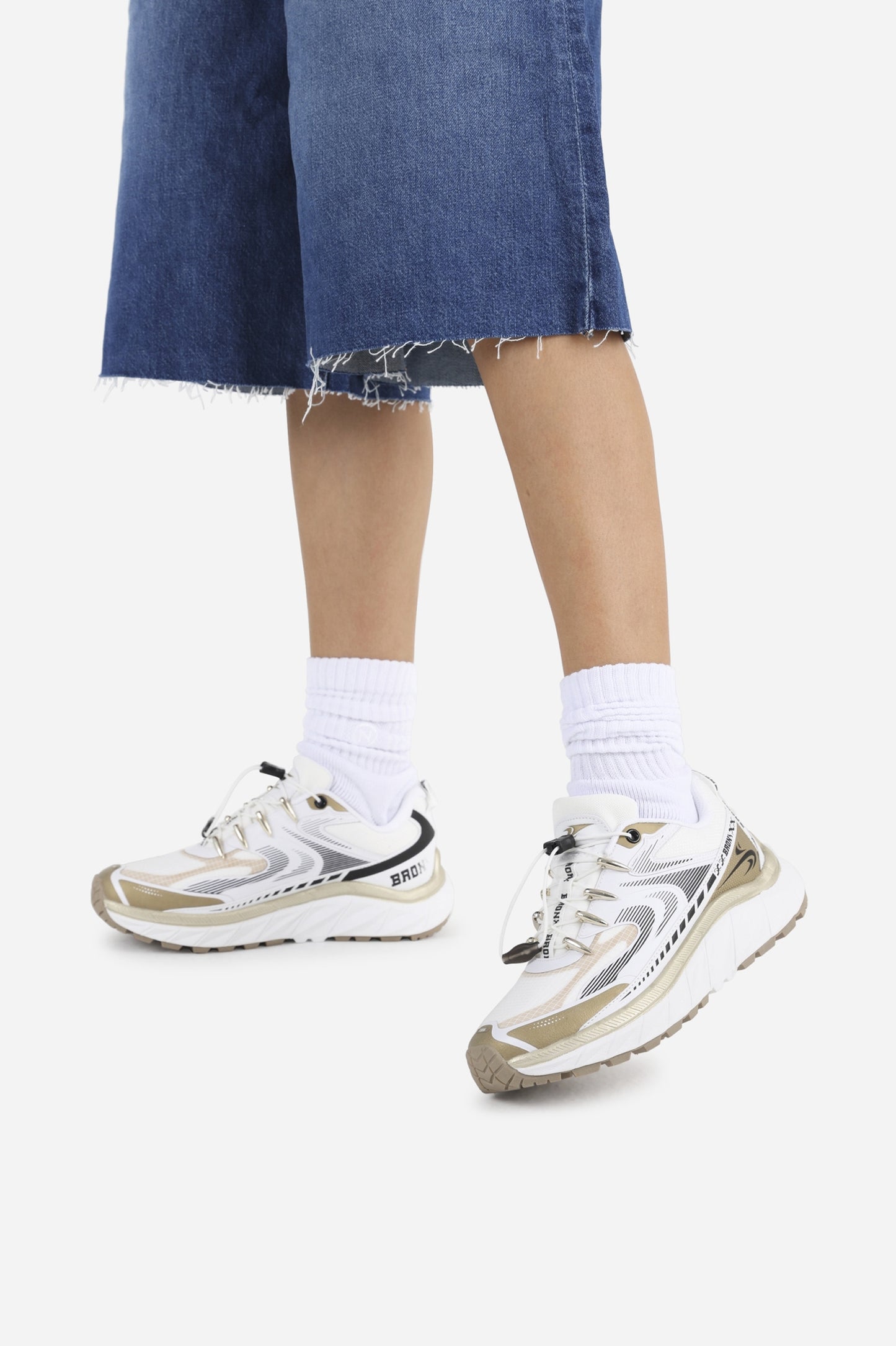 Sneaker Track-err | white/gold/black