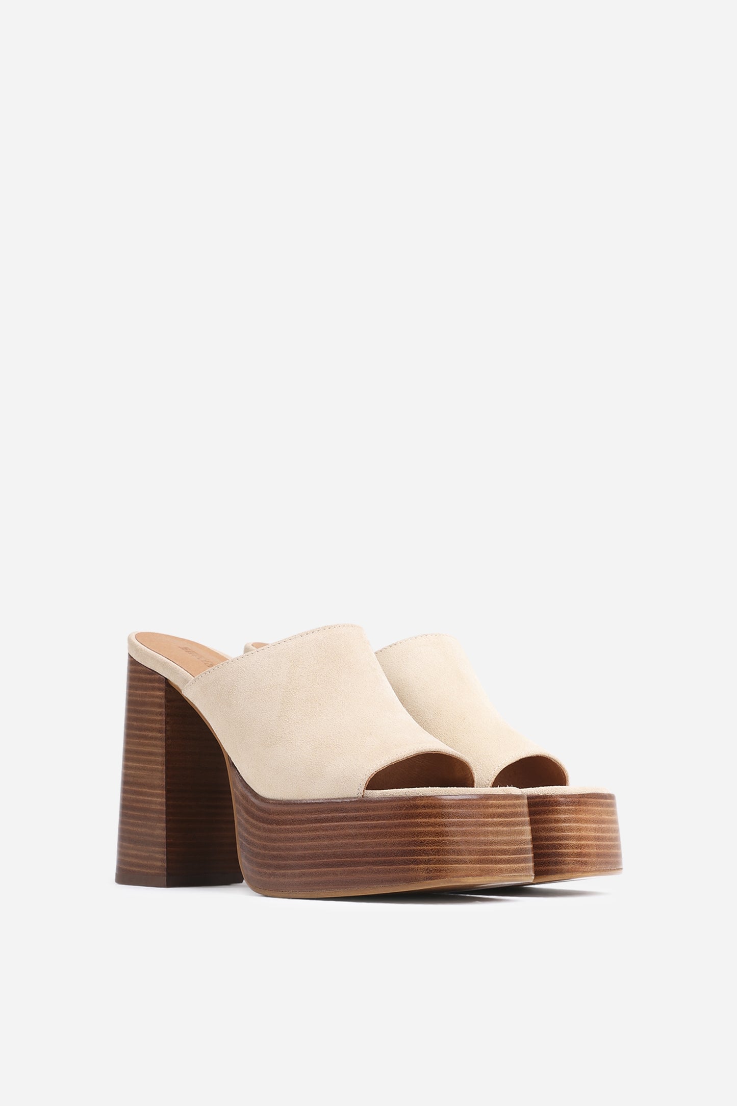 Heeled Sandal No-Sion | oatmilk