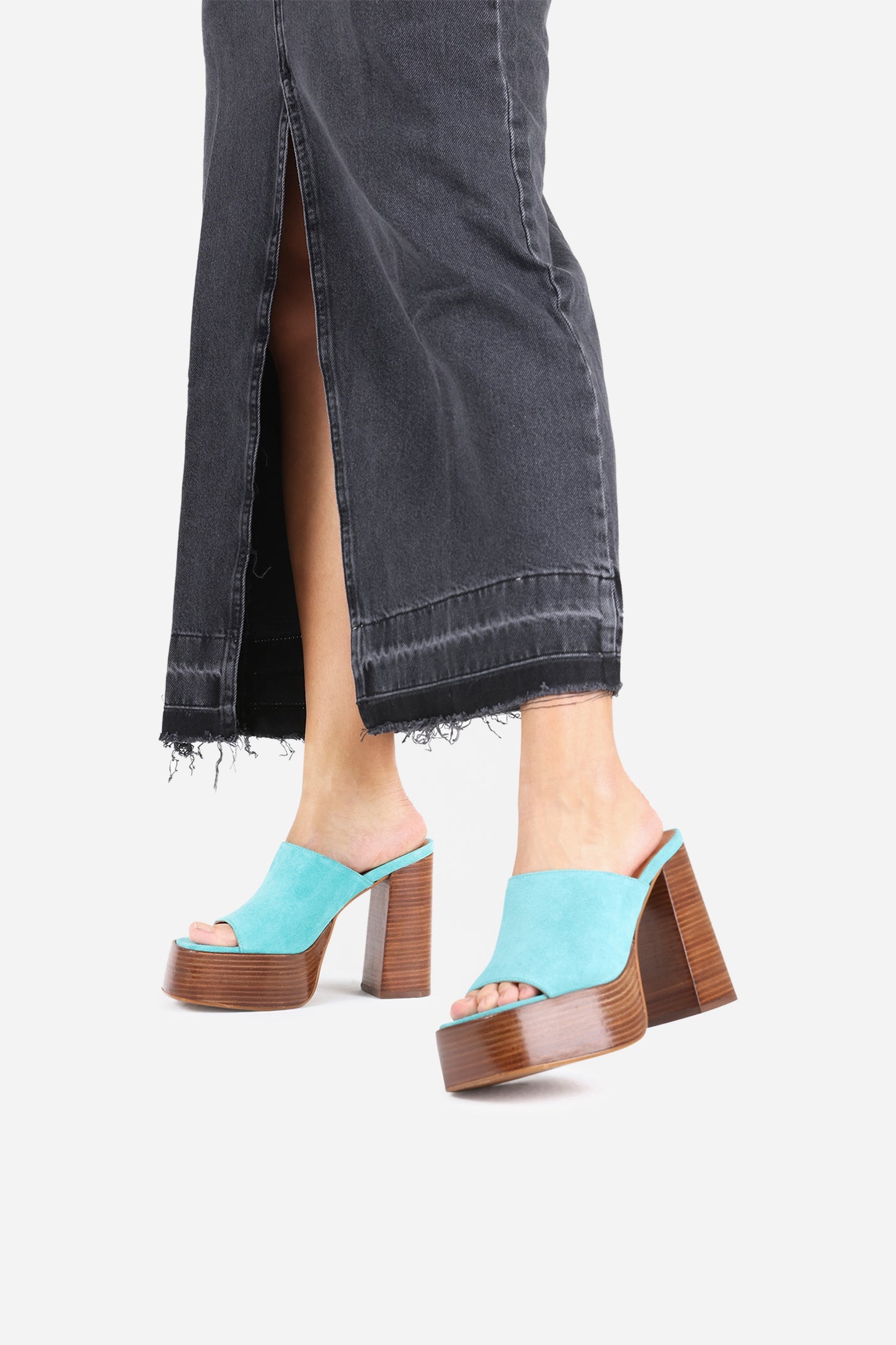 Heeled Sandal No-Sion | glacial blue