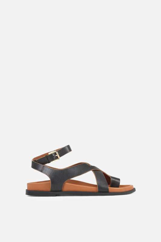 Sandal Yla-na | black/tan