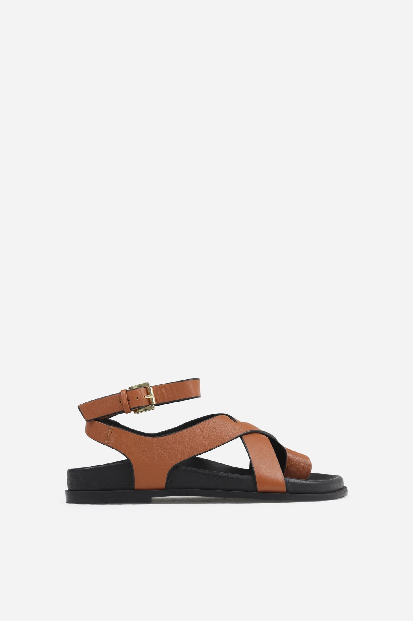 Sandaal Yla-na | tan/black