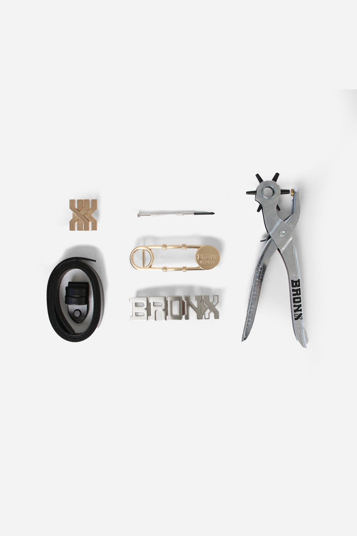 BRONX Belt Collection Box | black/silver/gold