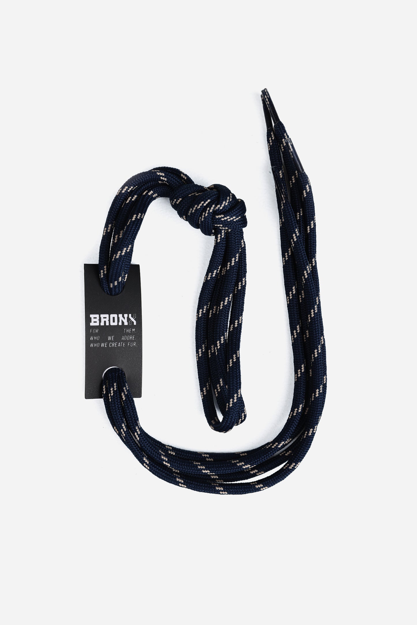 BRONX laces | midnight blue/oatmilk