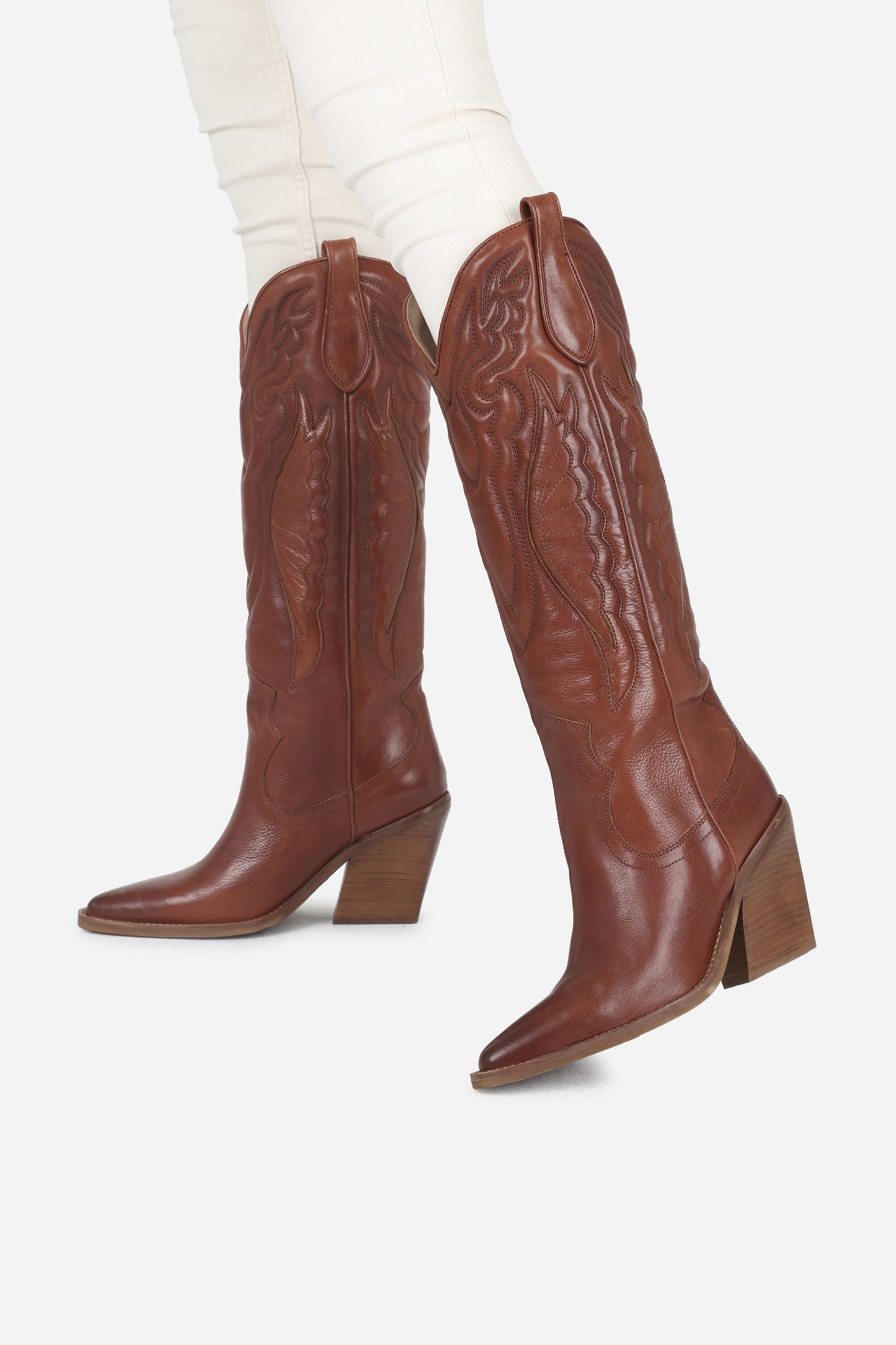 Western High Boot New-Kole | caramel