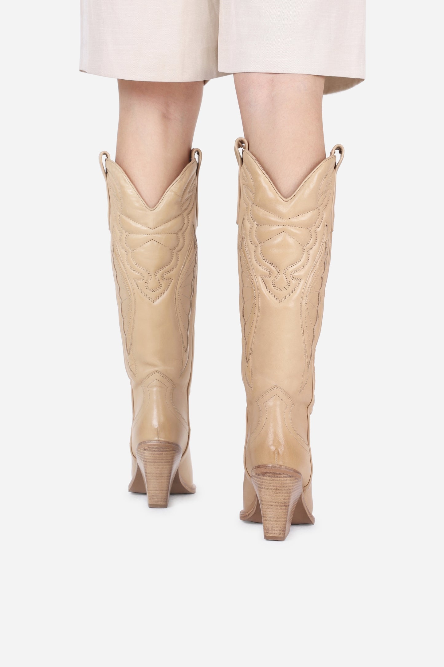 Western High Boot New-Kole | dark camel