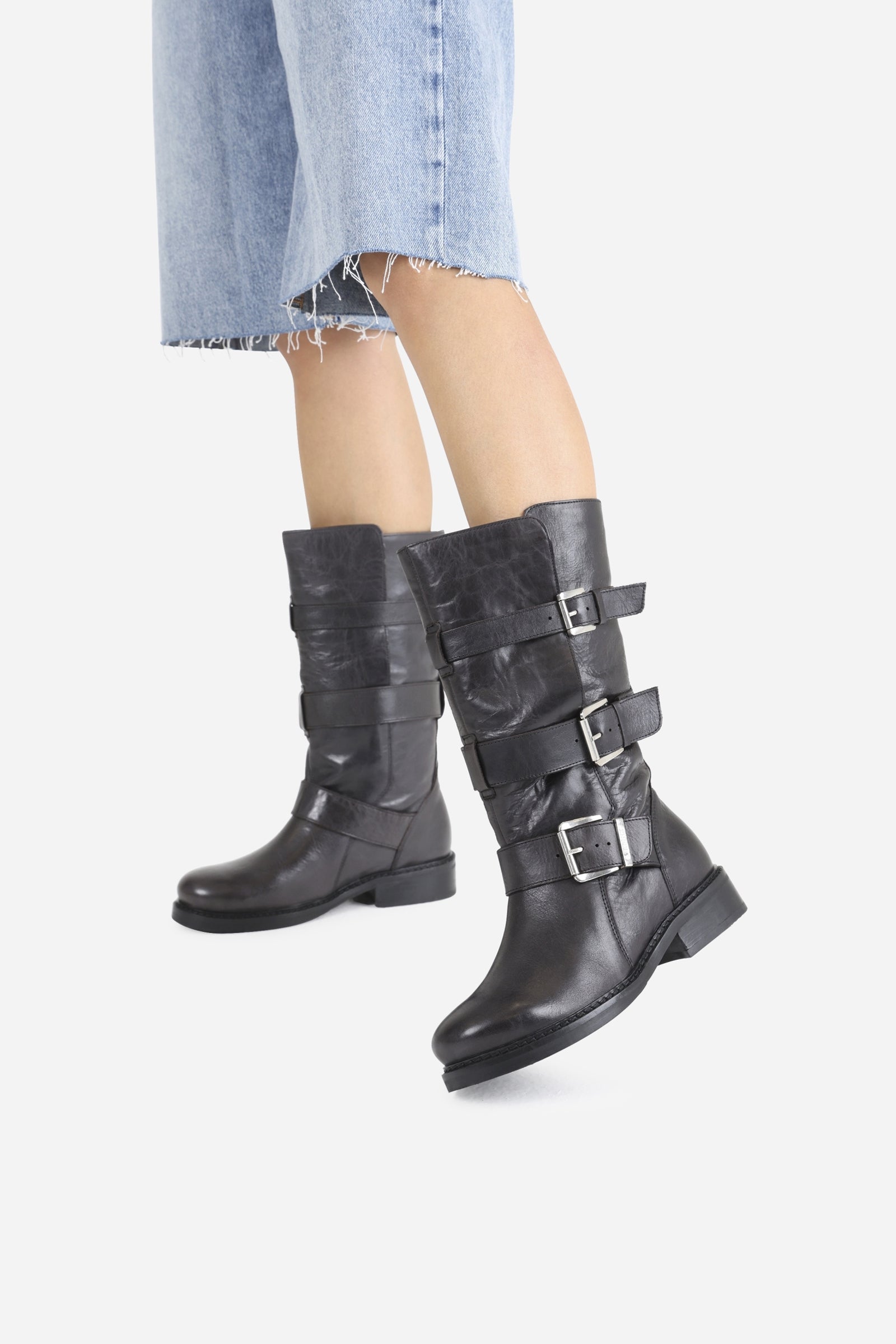 Biker on sale boots bronx