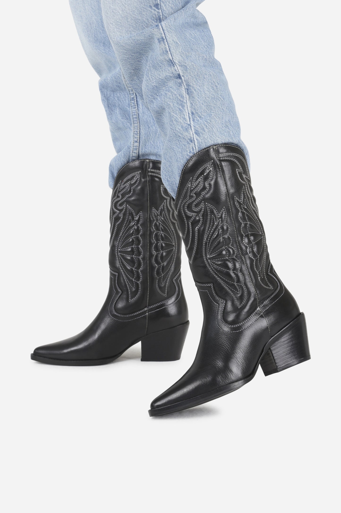 Western Ankle Boot Jukeson | black/white