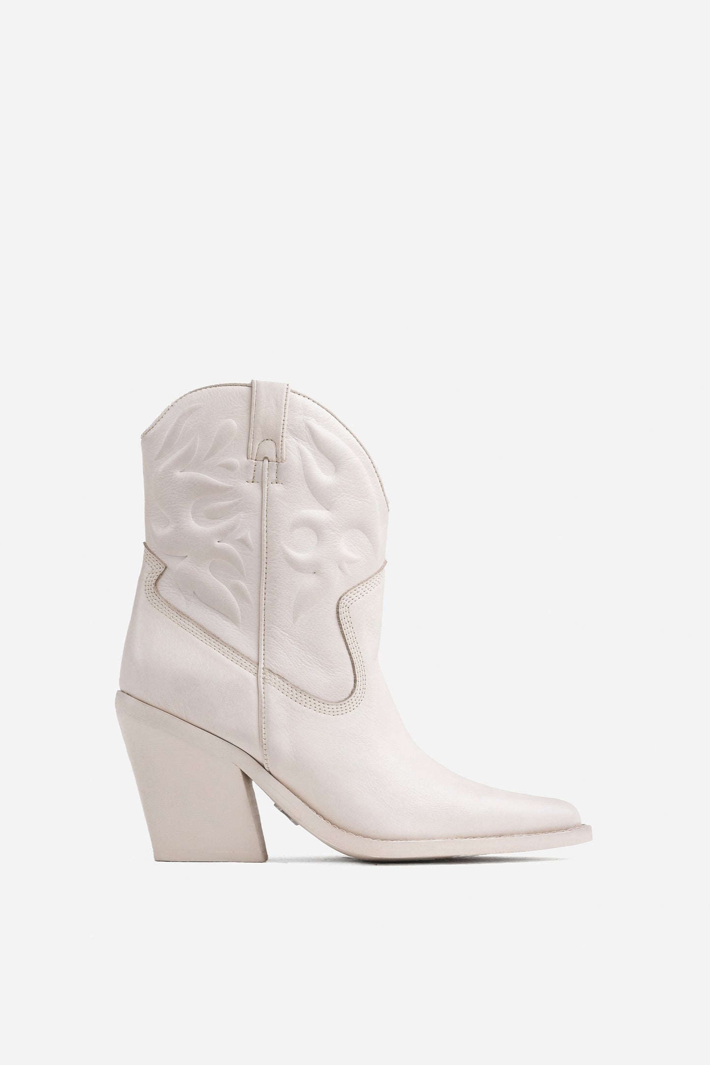 Western Ankle Boot New-Kole | off white