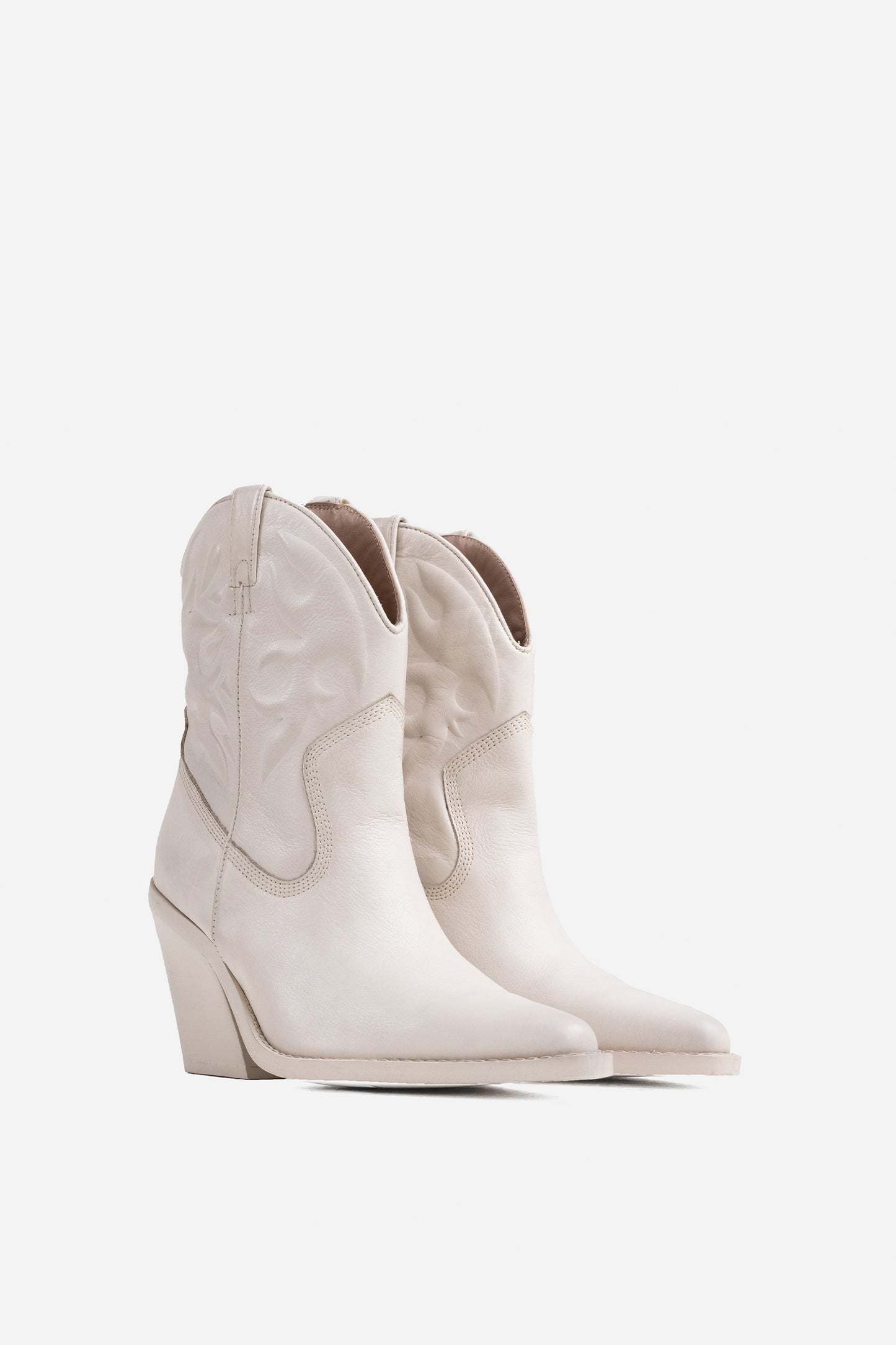 Western Ankle Boot New-Kole | off white