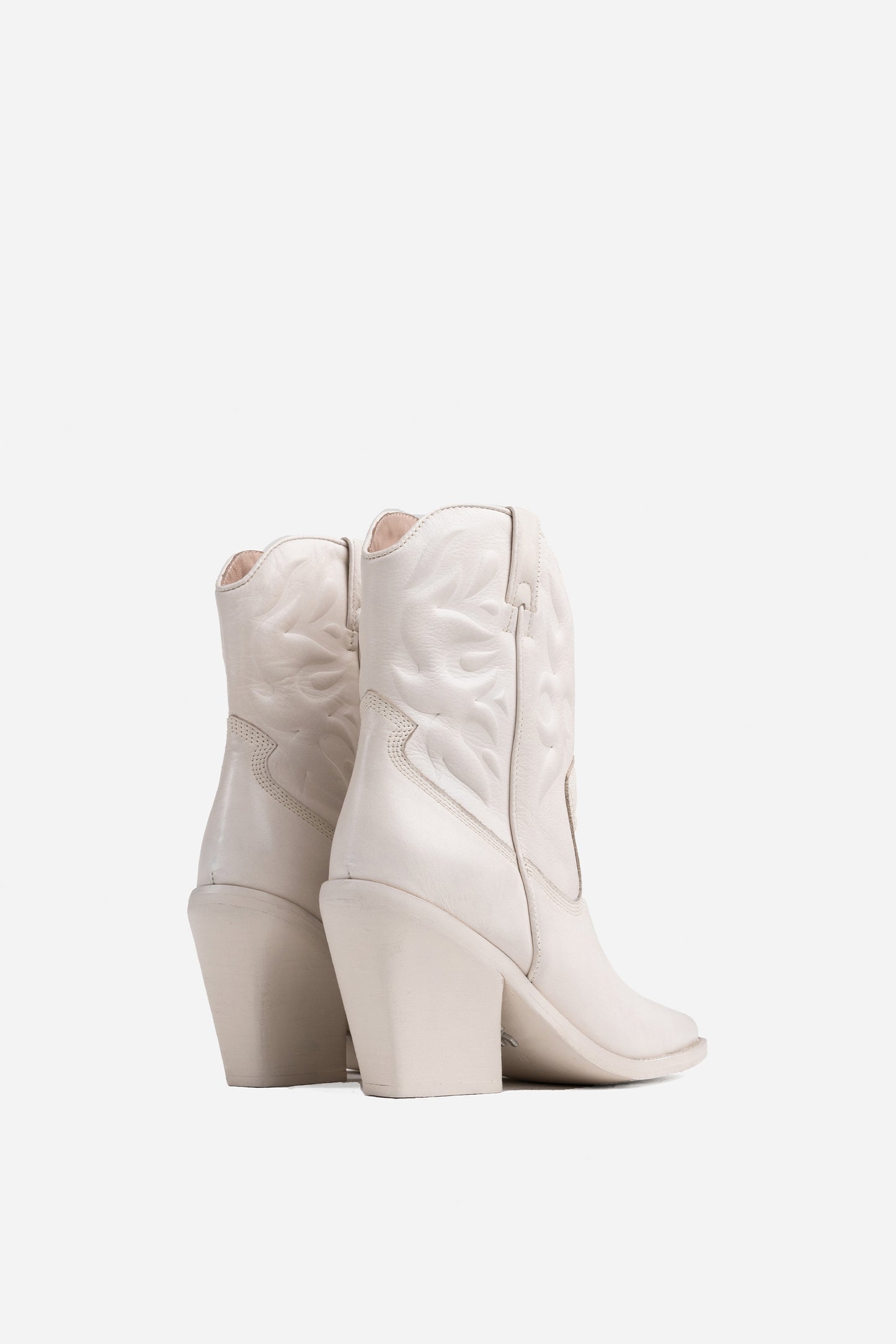 Western Ankle Boot New-Kole | off white