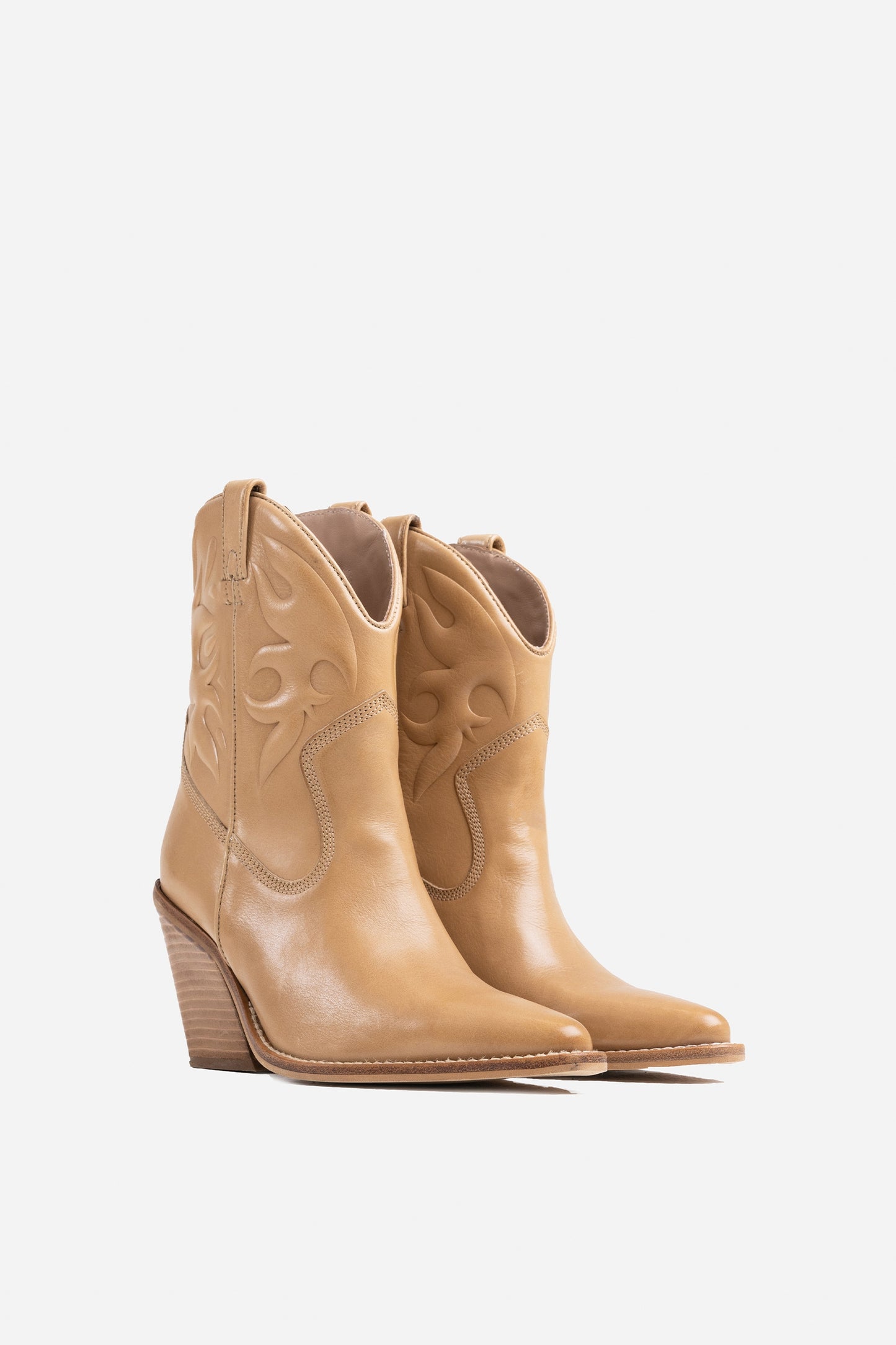 Cowboy Ankle Boot New-Kole | dark camel