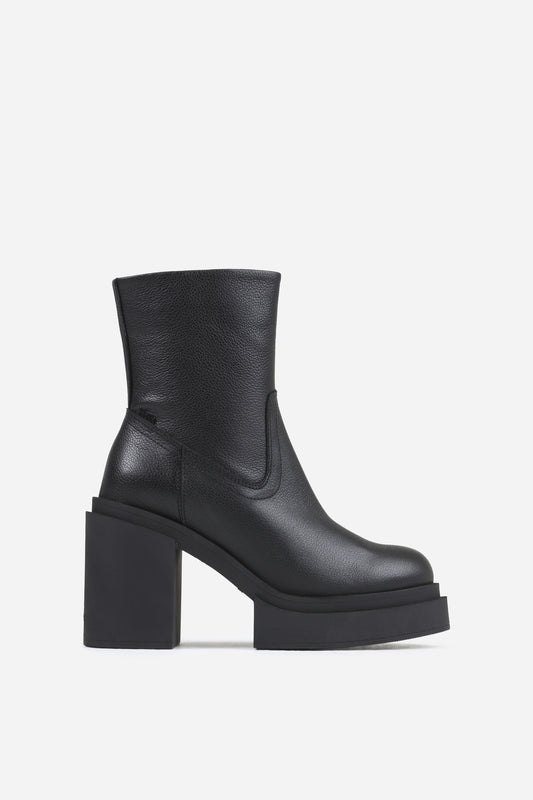 Heeled Ankle Boot Marl-ey | black