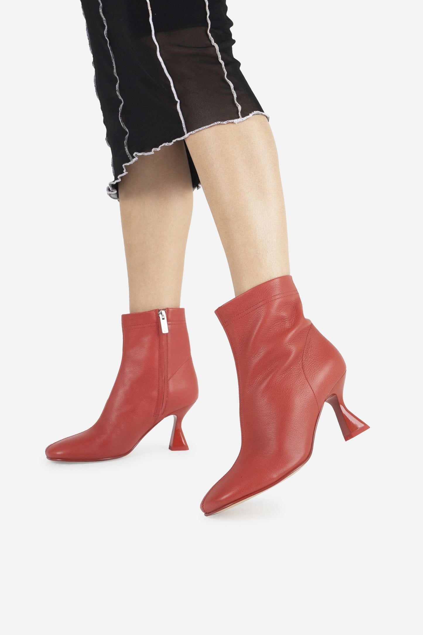 Heeled Ankle Boot Xar-a | red