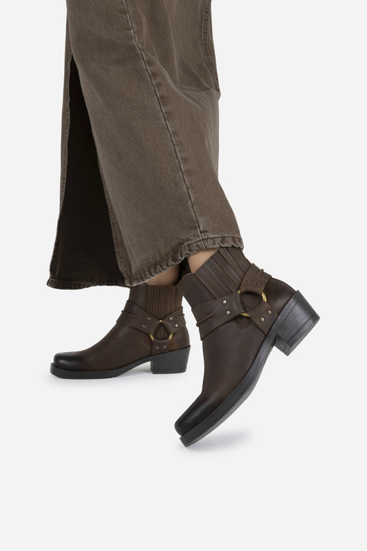 WILLBEST Chunky Boots, Roman Heels, Short Ankle Boots, Women's Boots,  Fishing Trousers With, Brown B : : Fashion