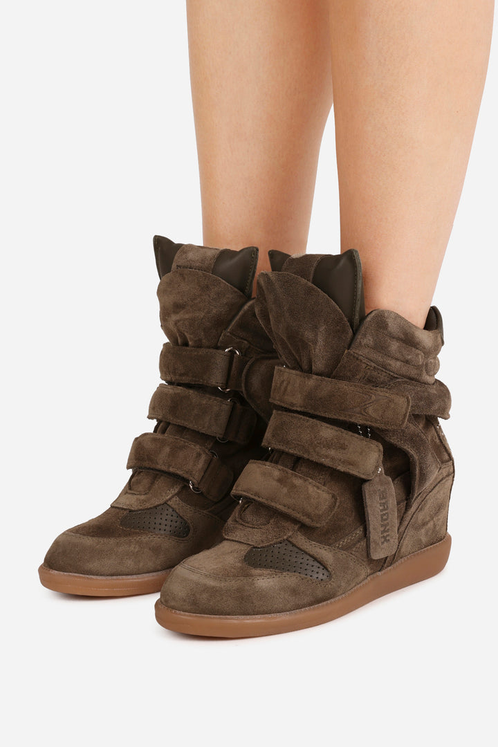 Sneakers Montantes Bronx Times-Ninety High Top Pour Femme - Taille 41 EU (9 US) - Noir Cuir - Neuf Avec Emballage - Rétro