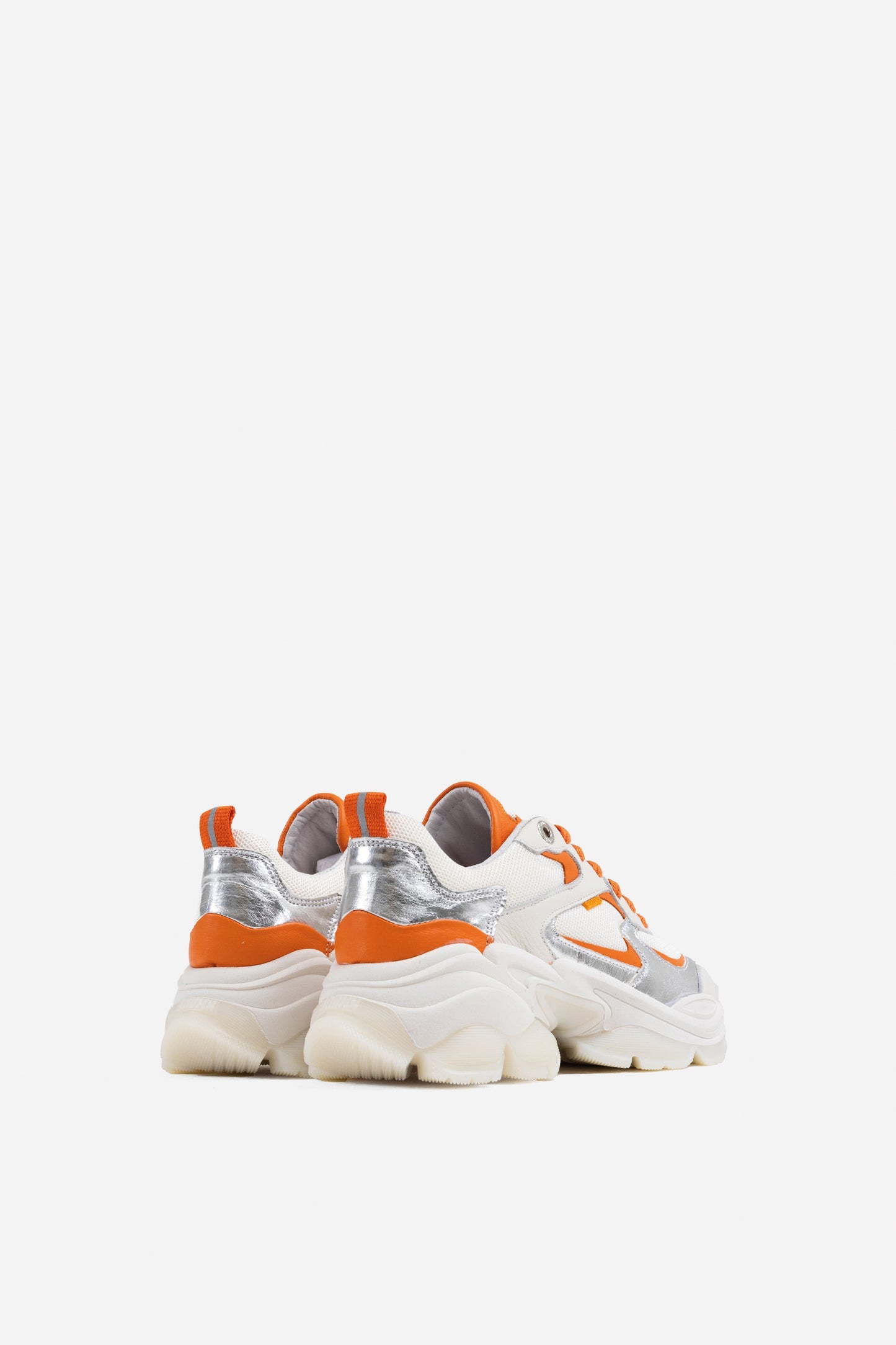 Sneaker Linn-y | off white/silver/orange