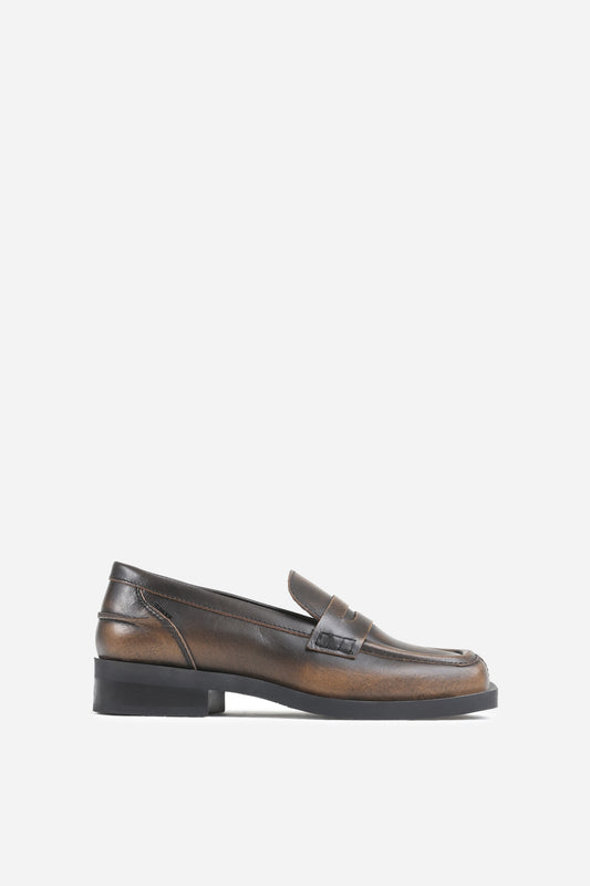 Low Shoe Loafer Al-my | chestnut/black
