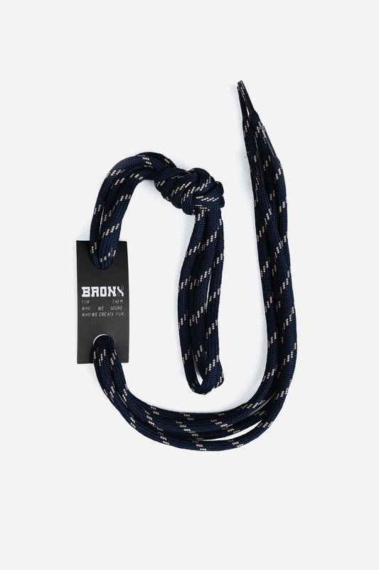 BRONX laces | midnight blue/oatmilk